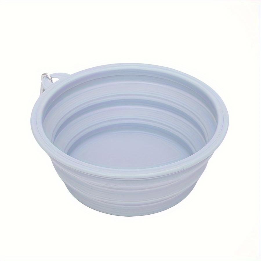 Hanging Dog Pet Folding Silicone Bowl Outdoor Travel Portable Food Water Container Feeding Tray Bowl Macaron Color Pet Supplies