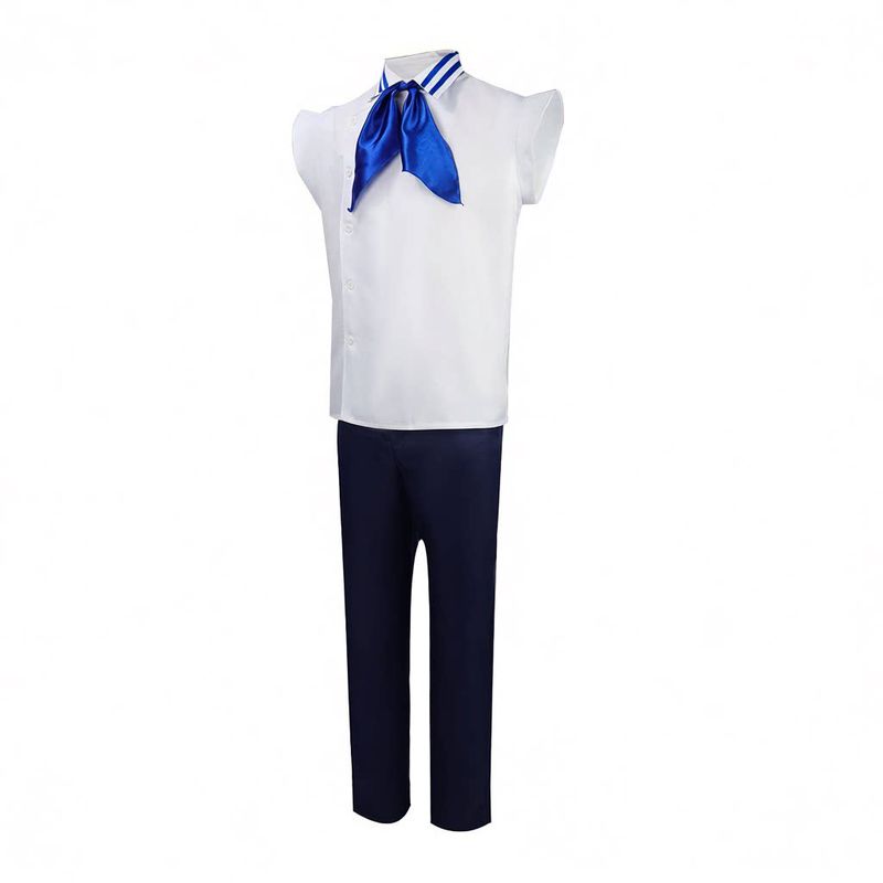 One Piece Marine Soldier Uniform Shirt Anime Cosplay Men s Clothing Top + Pants + Bow Tie S