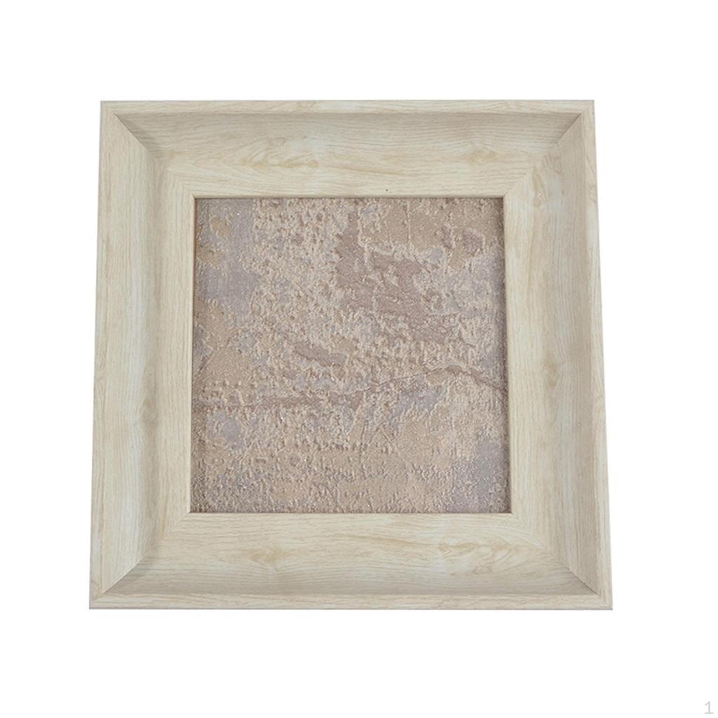 False Nail Tip Showing Holder Wood Grain Picture Frame Professional Display Board Manicure