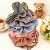 Korean Style Ruffled Plaid Color-Block Hair Tie - Retro Bun Accessory