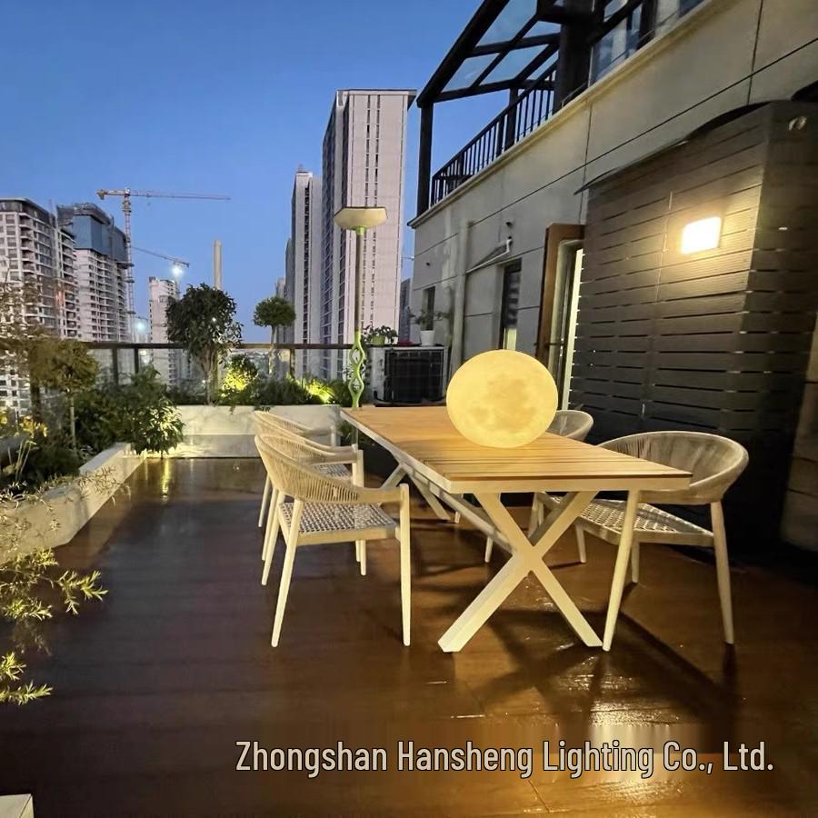 Solar-Powered Outdoor Moon Lamp: Waterproof Atmosphere Light for Gardens, Villas, and Terraces