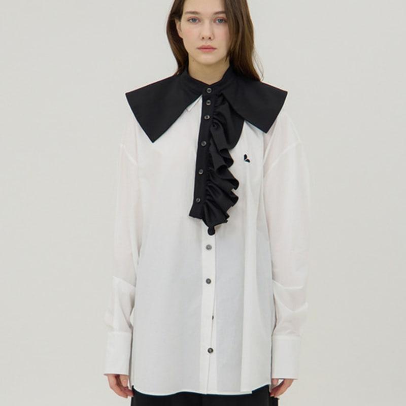 LEVHEARTED Motif Neck Cape - Black