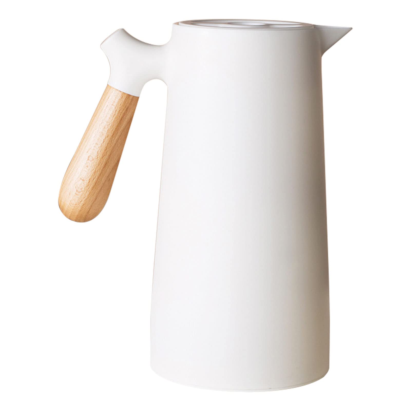 

Термос вакуумный с изоляцией большой емкости, чайник с двойными стенками (1L) белый