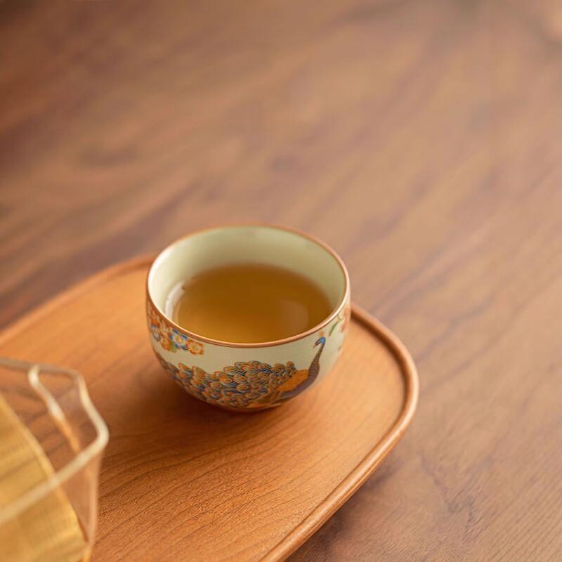 Shungqi Imitation Song Ru Kiln Ceramic Master Tea Cup