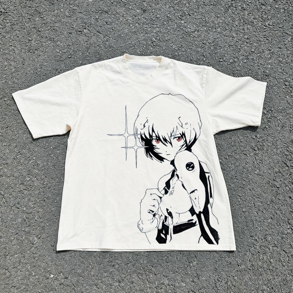 Neon Genesis Evangelion Ayanami Rei Asuka Stile Classico T-shirt a Manica Corta 2026 Estate Uomo Donna Cotone Tee Top