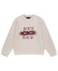 YESEYESEE Eye Knit Pullover Sweater Oatmeal