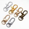 5/10 Stück Karabiner mit Drehgelenk Gold Silber Beschichtet Hummerklauen Haken Schlüsselringe für Handwerk DIY Schmuckherstellung