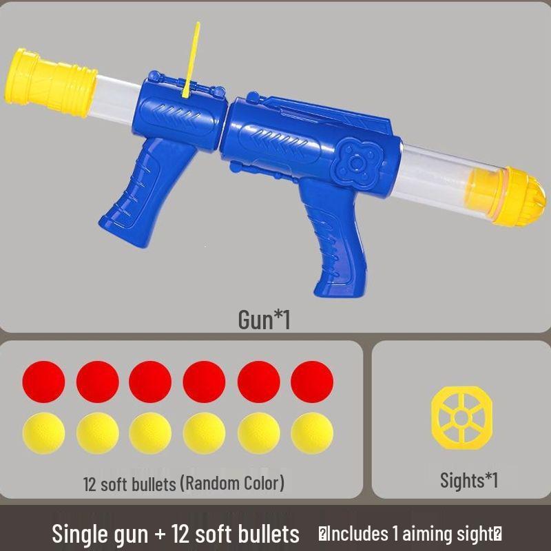 Hit Me Ducky! Parent-Child Interactive Toy with Air-Powered Soft Bullet, 3-Shot Firing for Kids 6+