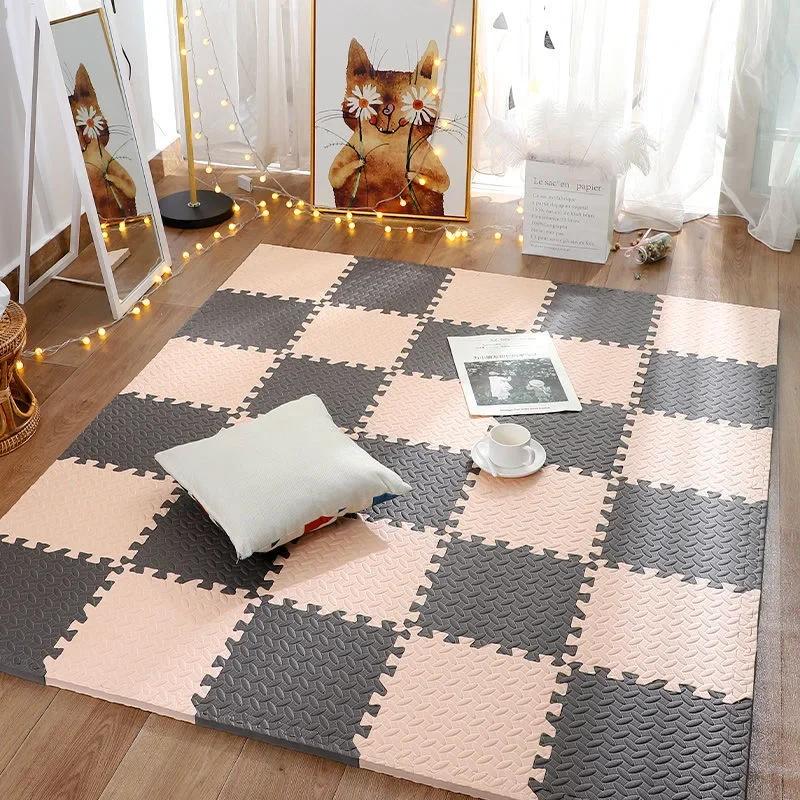 8/16pcs Pink Foam Play Mat, Interlocking Puzzle Carpet Floor Mat for Baby Crawling and Exercise Various Colors Available Toys