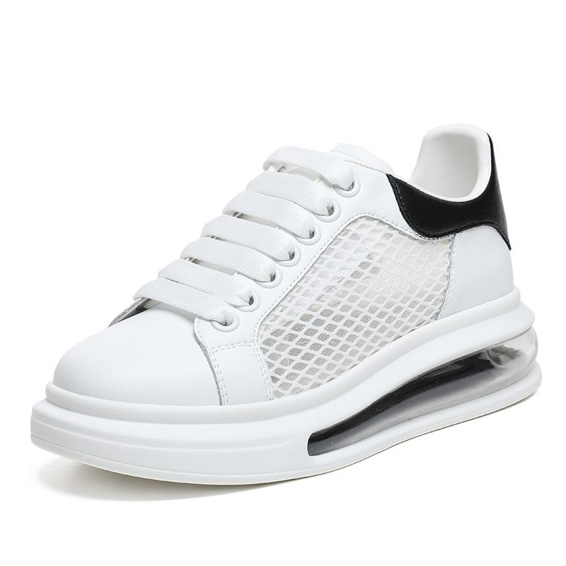 Women s breathable mesh casual shoes large size couple student shoes air cushion foam sole comfortable and versatile 34