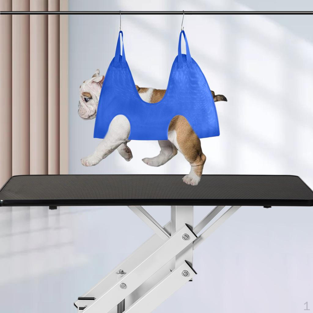 

Deluxe Pet Grooming : Supplies Bag for Bathing, Clipping, and Nail Care S синій