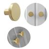 6 Pieces Gold Cabinet Knob Handle Round Gold Cabinet Door Handle Brushed Brass Cabinet Knobs Brass A,zxl