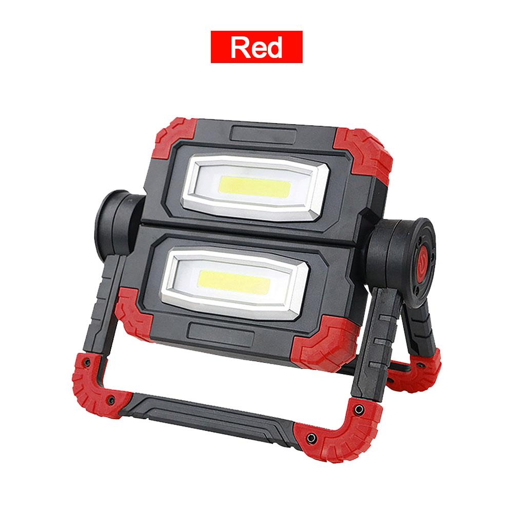 20W 2*COB Led Portable Spotlight Searchlight Folding Rotary Led Waterproof Work Light Use 4*AA Battery For Repairing Camping