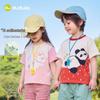 Dudujia 7A Antibacterial Cartoon Summer Short-Sleeve T-Shirt for Kids