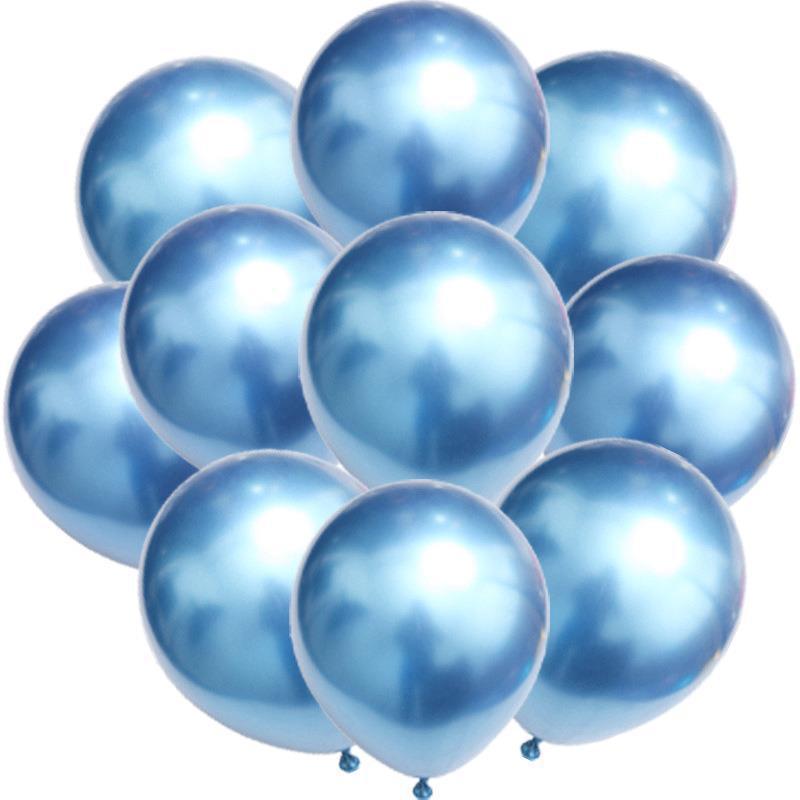 Birthday & Ceremony Decoration Balloon Set: Metallic Sequins, Table & Ground Floating Balloons.