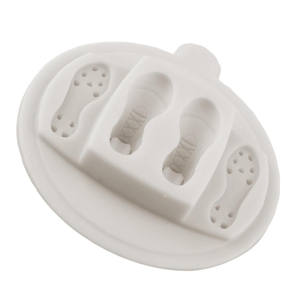 Moldes de Silicone Jogador de Futebol Jogador de Futebol Chuteiras Molde de Fondant Ferramentas para Decoração de Bolo Topper de Cupcake Doce Chocolate Molde de Pasta de Goma