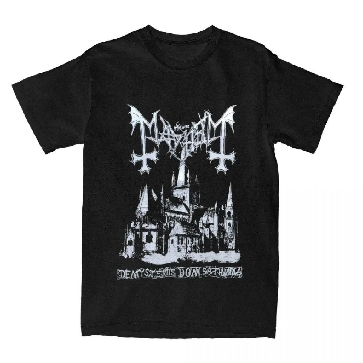 

Mayhem Deathcrush Dead Varg футболка літні чоловіки жінки смішні O-подібним вирізом футболка мода вінтажна бавовна великого розміру футболка XL чорний