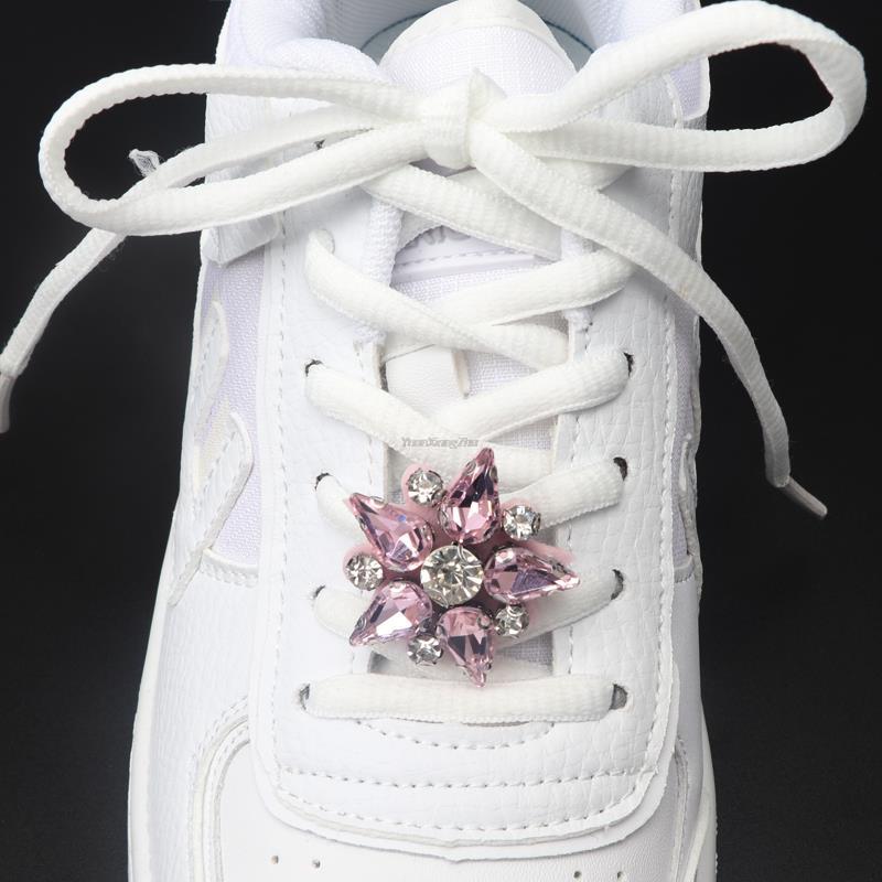 Colorful Gems Shoe Charm Fashion Rhinestones Sneaker Charms Girl Gift Shoe Decoration Af1 DIY Shoelaces Buckles Shoes Accesories