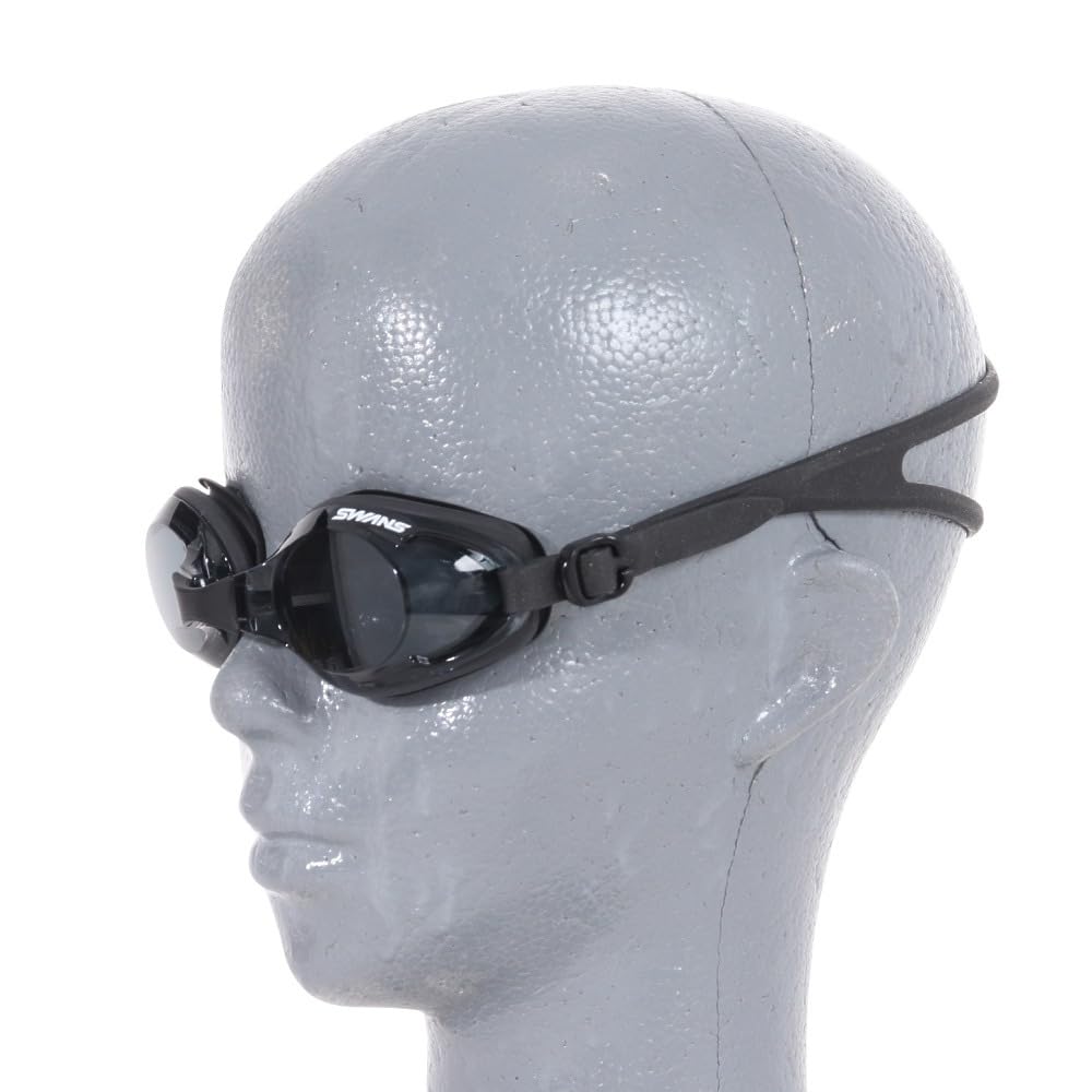 Swimming Fitness Cushioned BK [Swans] Goggles, Goggles, TK-SWRV-008N (Black/FF/Men's)