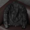 Korean Style New Trend Soft Lambskin Genuine Leather Jacket Men Slim Fit Biker Short Coat