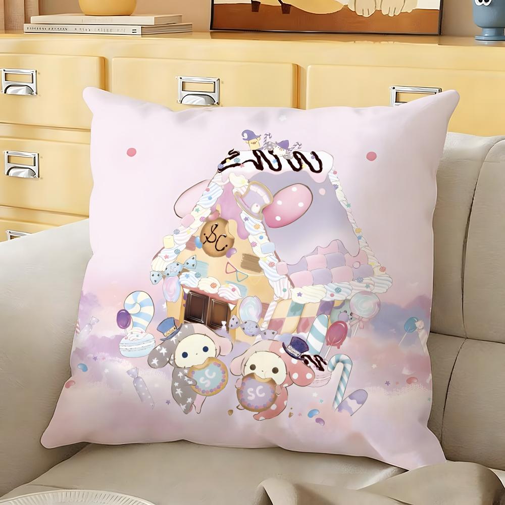 SSentimental CCircus Cute Cushion Cover Soft Durable Reversible Pillow Cover Home Car MultiScene Daily Comfort Pillowcase