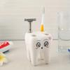1pc-Smiling face teeth toothbrush holder cartoon toothbrush companion toothbrush storage holder