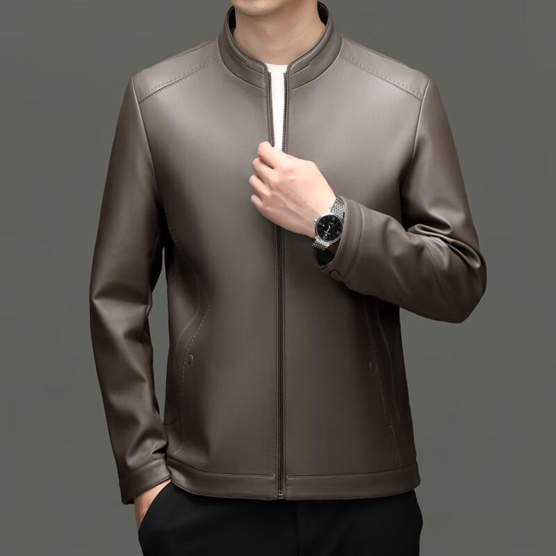 

Men s Stand-Collar Business Casual Jacket LMNX6651 3XL (190)