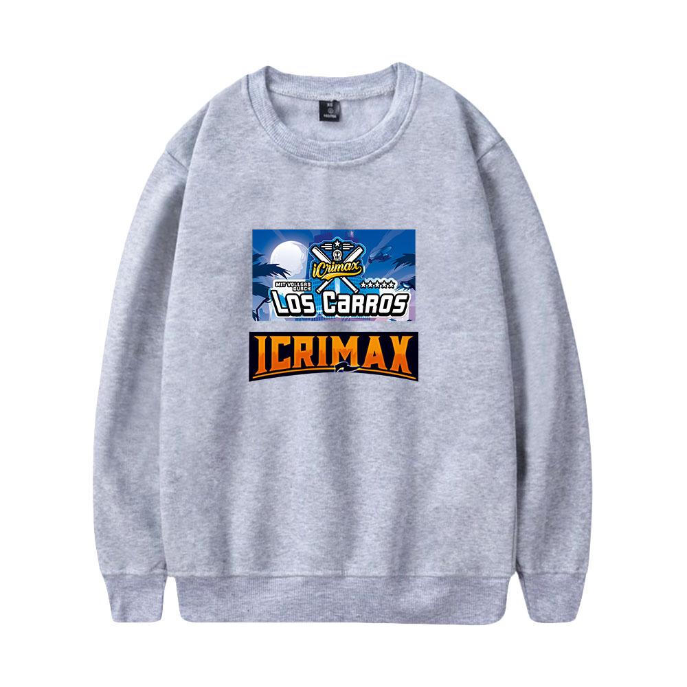 Icrimax Hoodie Women Men O-neck Long Sleeve Crewneck Sweatshirt Casual Tracksuit Funny Clothes