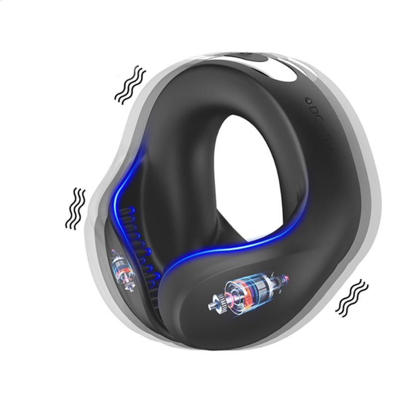 Vibrating Cock Ring Cockring Sex Toy for Men Couple Delay Ejaculation Chastity Testicles Massager Penis Vibrator