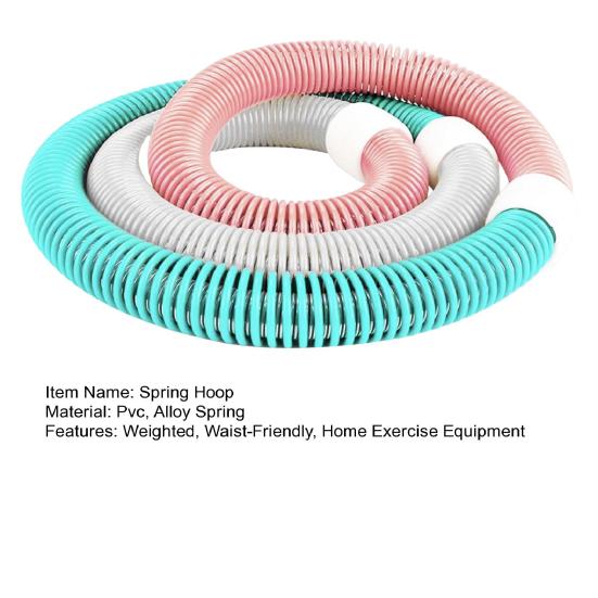 Weighted Soft Spring Hoop Waist-Friendly Foldable Fitness Hoop Portable Home Gym Adults Body Waist Slimming Exercise Equipment