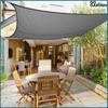 Shade sail, UV sun protection material, graphite, garden canopy, 3x2m