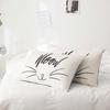 A Pair of Cotton Printed Pillowcases with Cartoon Pattern Double-sided Pillowcases