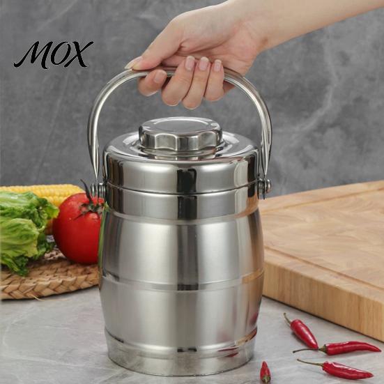 Portable School Lunch Container Double-Wall Vacuum Insulated Box, Stainless Steel Thermal Food Container, Outdoor Travel Pot Large Capacity