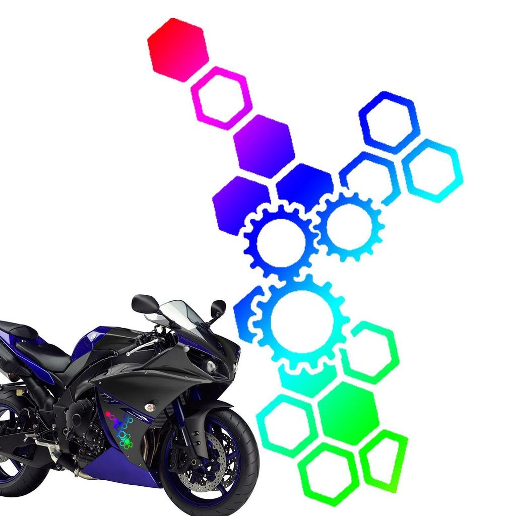 Honeycomb Decal Car | Creative Reflective Hexagon Car Decal | Reflective Body Sticker Honeycomb
