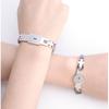 Edelstahl Partnerarmband Set Mit Herzschloss Design Titan Verstellbares Armband Romantisches Geschenk