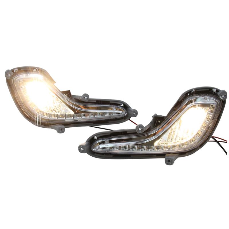 Fog Lamp DRL LED Daytime Running Light For Hyundai Accent 2012 2013 2014 2015 2016 2017 Car Auto Headlight Daylights
