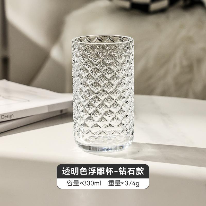 Распродажа, Рельефная кружка из рифленого стекла, Американская кофейная кружка, Кружка для содовой, газированной воды, напитков, Кружка для завтрака с соком Квай, молоком 330ml