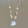 Pearl Shell Starfish Necklace Summer Sea Series Starfish Beach Neck Chain  Daily