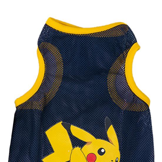 Yousheng Pet Vest Cartoon Pattern Wear Resistant Polyester Ultra-Thin Puppy Kitty Print Mesh Vest Apparel Pet Supplies