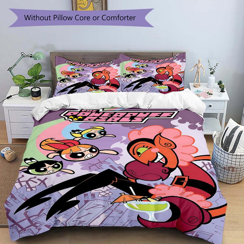 3pcs Epic Battle of Good vs Evil Policewoman Quilt Cover Set - Soft & Comfortable Polyester Fabric, All-Season Breathable Comforter Set For 1 Qui