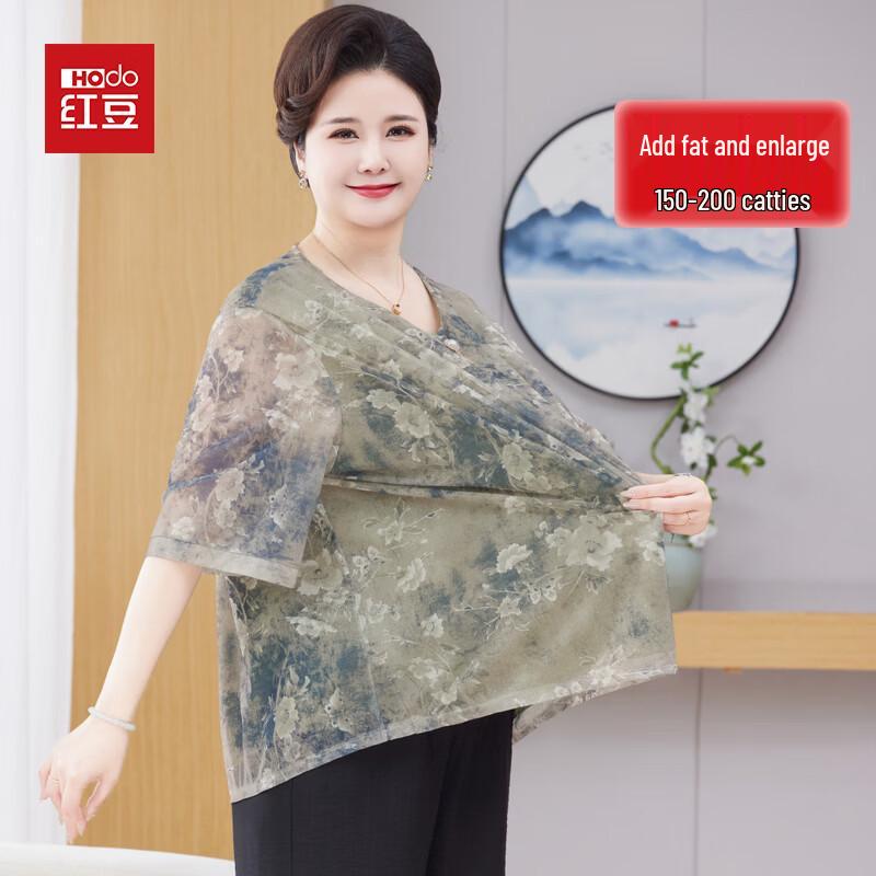 Hodo Women s Plus Size Floral Short Sleeve T-Shirt 4XL