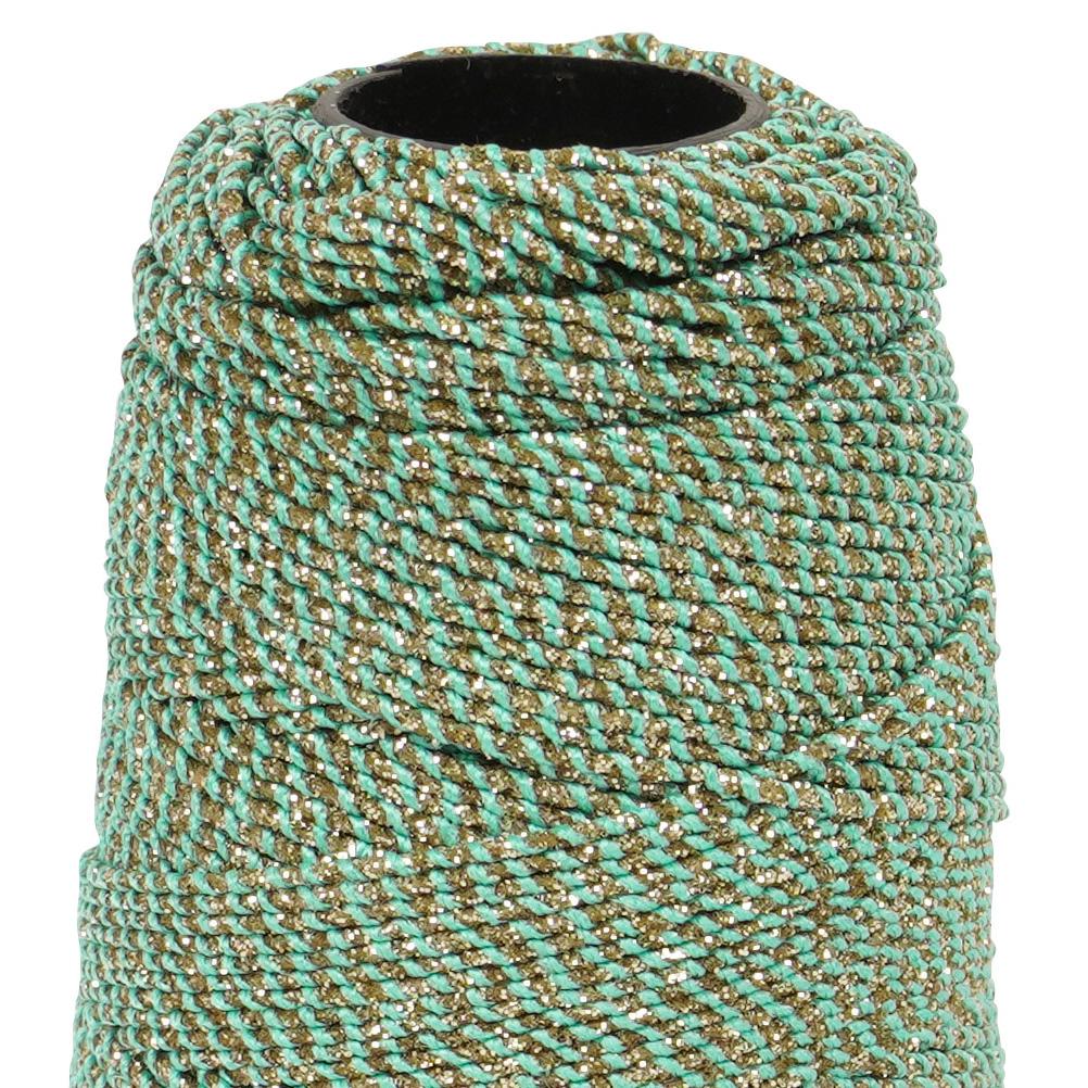 IBA Indianbeautifulart Glitter Cotton Cord 1mm Crafts Thread DIY Beading Crafts Thread String For Bracelet Necklace Jewelry Making