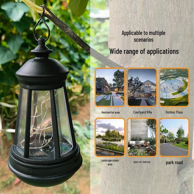 Solar Dog Lantern, Waterproof Retro Outdoor Garden Light