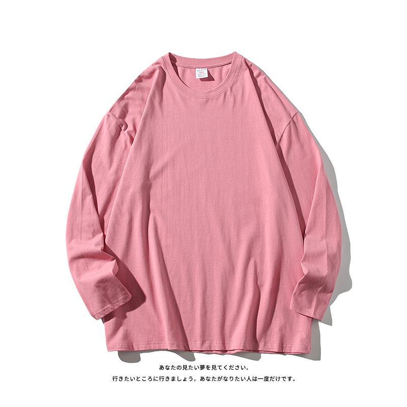 Men Loose Plus Size Solid Color Round Neck Long Sleeve Casual Sweatshirt