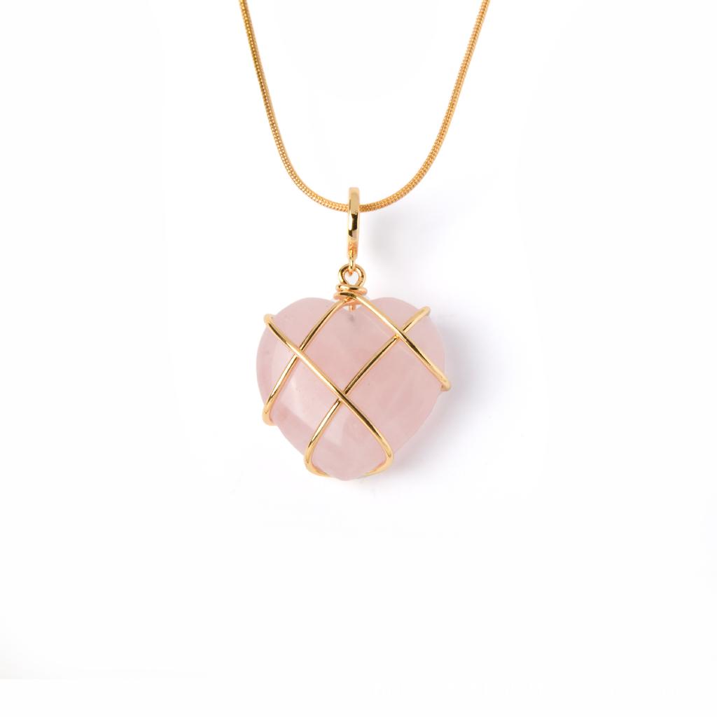 collana con quarzo rosa! - Gioielli - Collane - di MasCad | su MissHobby