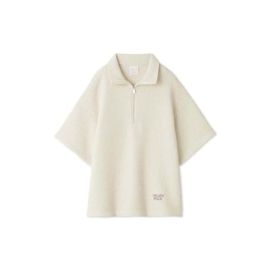 gelato pique Waffle Half ZIP Pullover PWFT242337 Women s