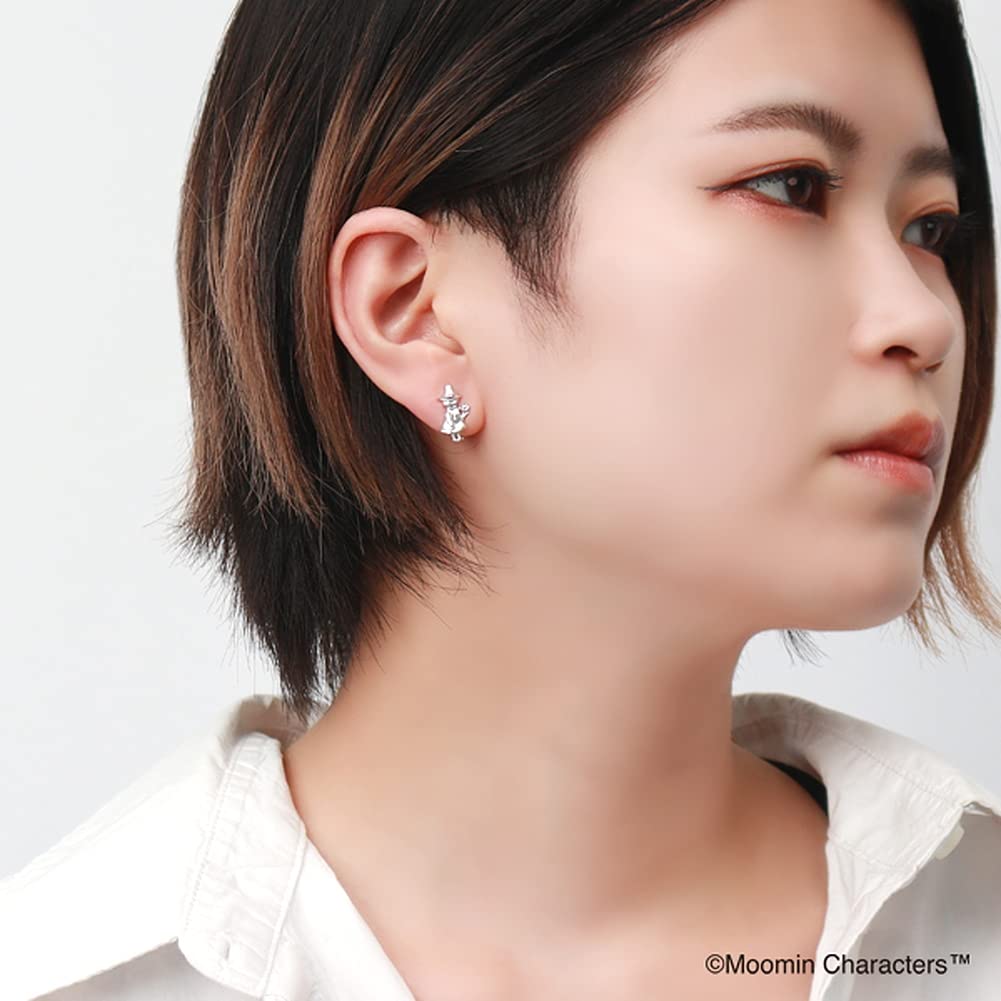 Moomin Limited Snufkin Nyoronyoro Stud Earrings 2P Binaural 925 Silver Official Character Goods [MOOMIN]