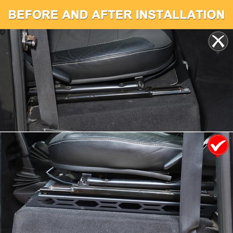 For Land Rover Defender 90 110 2004-2019 Car front seat heightening bracket movable bracket Adjust the comfort distance bracket HY8