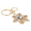 Rhinestone Snowflake Keychain Exquisite Sparkling Cute Snowflake Keyring Handbag Pendant