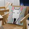 English Bull Terrier Dog Cushion Cover Inches Farmhouse Decor Home Throw Pillow Covers for Couch Decorations